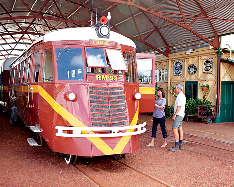 The Iconic Gulflander Train - image courtesy of Outback Aussie Tours.