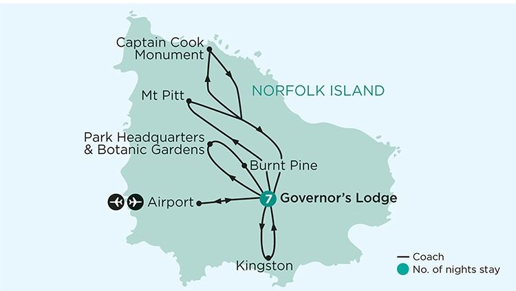 Norfolk Island History & Gardens - image courtesy of Botanica World Discoveries