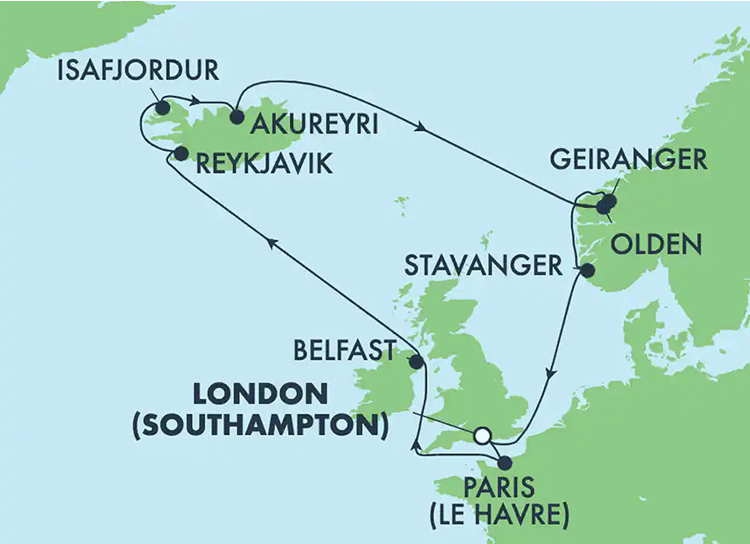 UK, Iceland & Norway Cruise