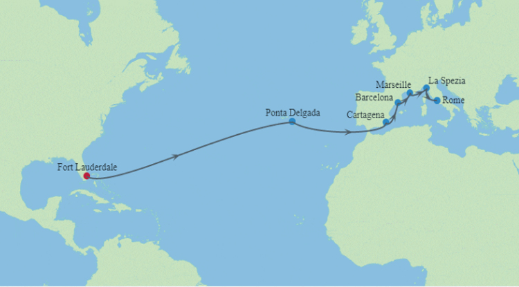 France, Italy & Spain Cruise